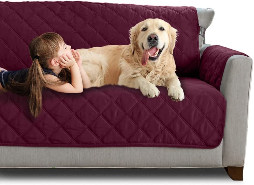 Mighty Monkey Patented Sofa Slipcover, Reversible Tear Resistant Soft Quilted Microfiber